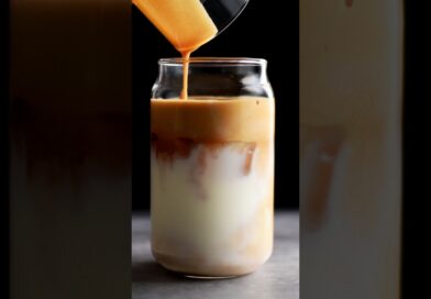 ASMR Cold Coffee with Frother ☕ #asmr #shorts