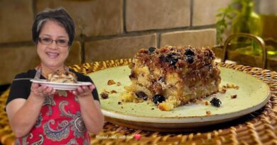 My Ron’s Favorite Blueberry Pecan Coffee Cake ❤️