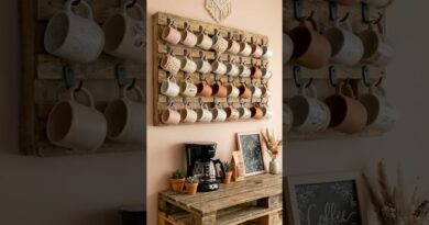 DIY Coffee Mug Organizer with Wooden Pallets ☕ | Cozy & Simple Home Idea
