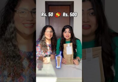 ₹50 vs. ₹500 Cold Coffee! Cheap vs. Expensive Cold Coffee Challenge! #thakursisters