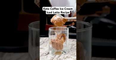 Keto Coffee Ice Cream Iced Latte | Easy Homemade Recipe #keto #coffeeicecream #icedlatte #coffee